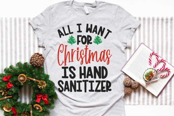 All I Want for Christmas Hand Sanitizer Illustration