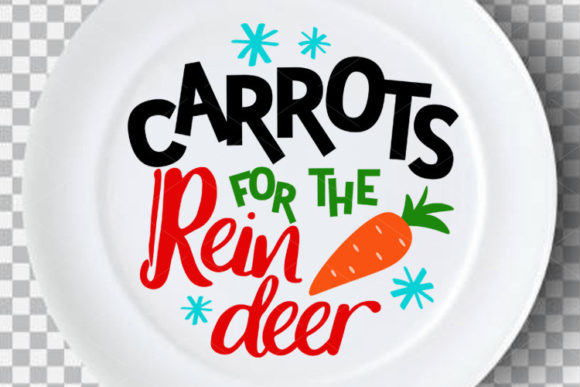 Carrots for the Reindeer Christmas Decor Illustrations