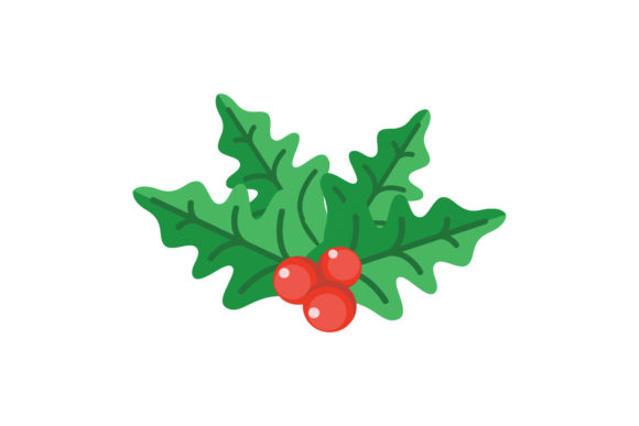 Christmas Festive Mistletoe Decoration Illustrations