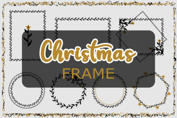 Christmas Frame and Borders Clipart for Local Branding