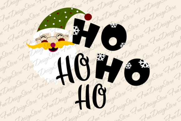 Christmas Santa Quotes Digital Art PNG for Branding