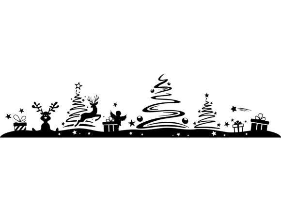 Christmas Silhouette Tree Elk Embroidery Design Review