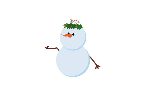 Christmas Snowball with Decoration Cute Illustrations