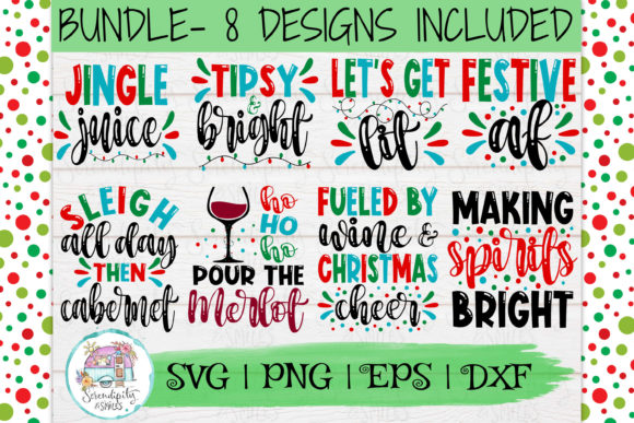 Christmas Spirits SVG Bundle for Local Branding and Packaging