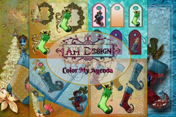 Holiday Hangings Christmas Graphic Pack for Blog and Web Design