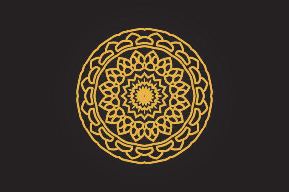 Mandala Christmas Ornament Illustration