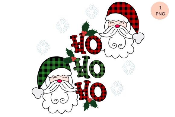 Merry Christmas Santa HoHoHo Sublimation Illustration