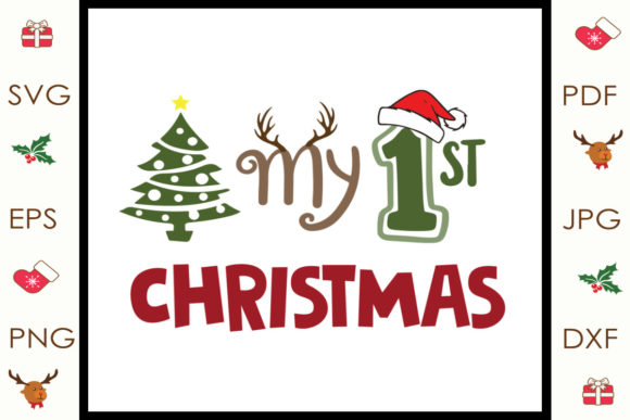 My 1st Christmas Svg for Branding and Marketing
