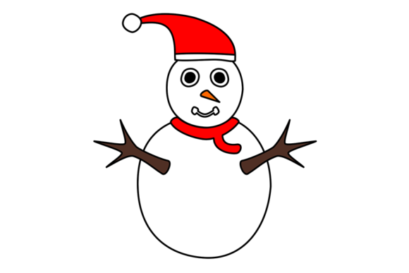 Snowman in Christmas Theme Illustration Review
